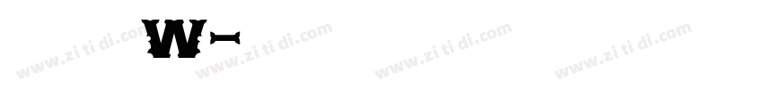 山海颜楷 W字体转换